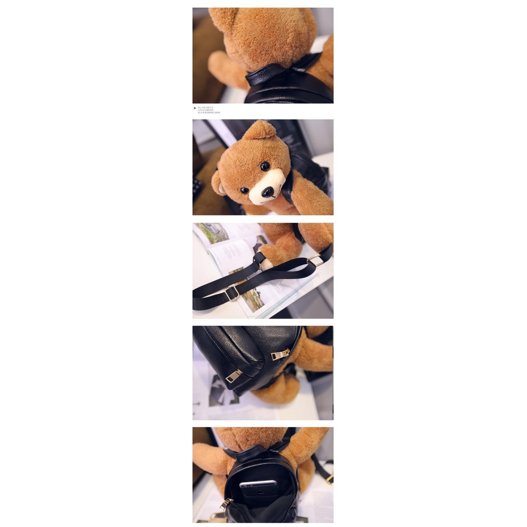Tas beruang, Tas boneka 3D, Tas couple ibu dan anak, backpack bear SAR