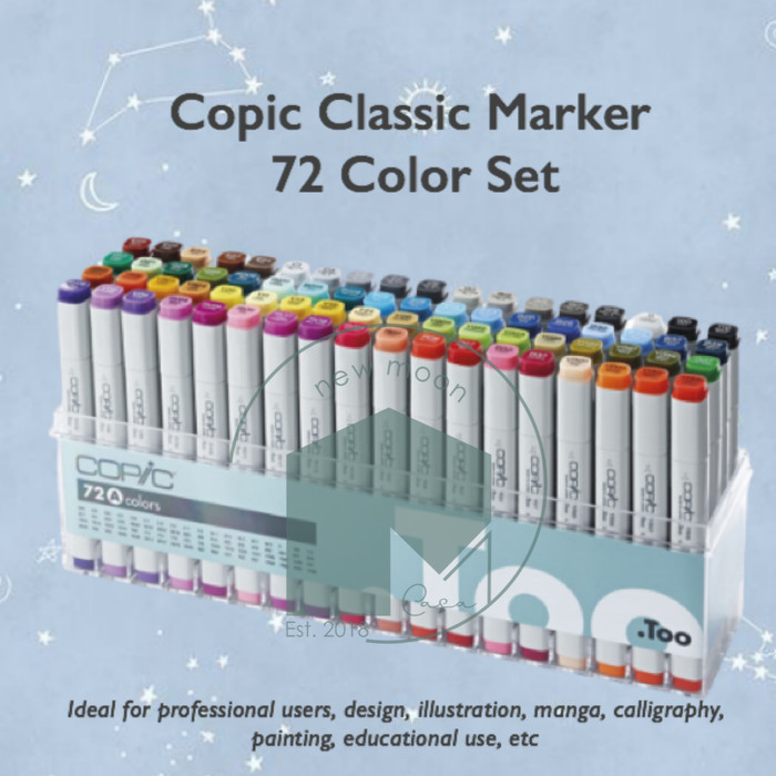 

Copic Marker 72 Set A B C Classic Spidol Gambar Arsitektur Kaligrafi