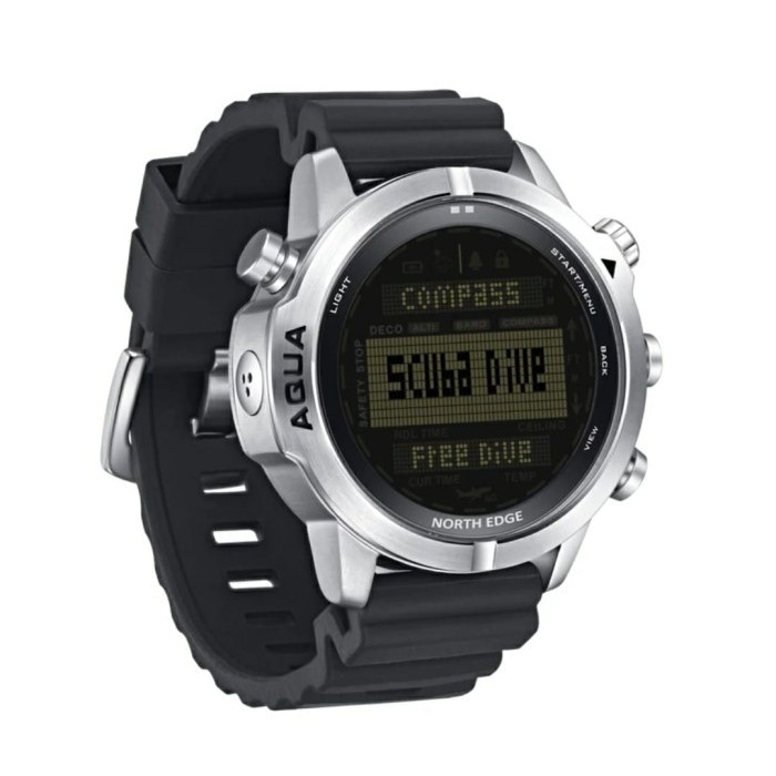 North Edge Aqua Jam Tangan Pria Scuba Diving Menyelam Altimeter Terlengkap