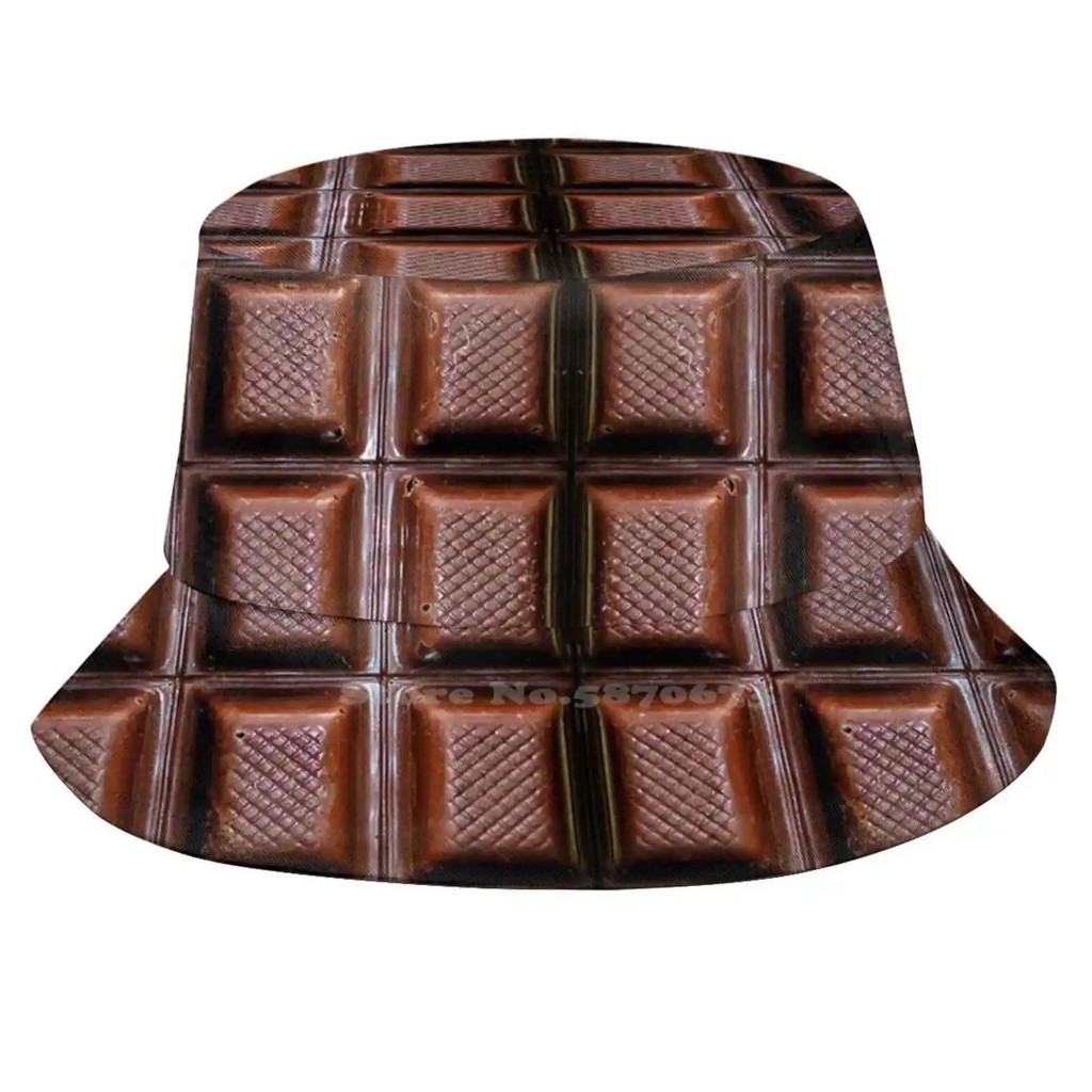 

READY STOCK BALI Chocolate Bar Sun Hat Topi Fisherman Cap Bucket Hats Milka Lindt Kakao Cacao Cocoa Sweet Cake Bar Candy Chocolates Cookies Dark