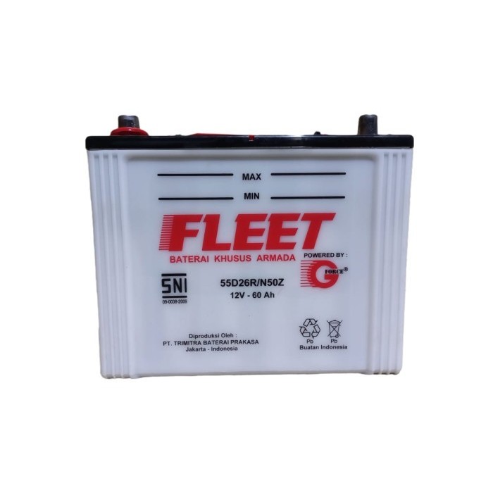 Fleet N50Z - 55D26R (60 Ampere) - Aki Mobil