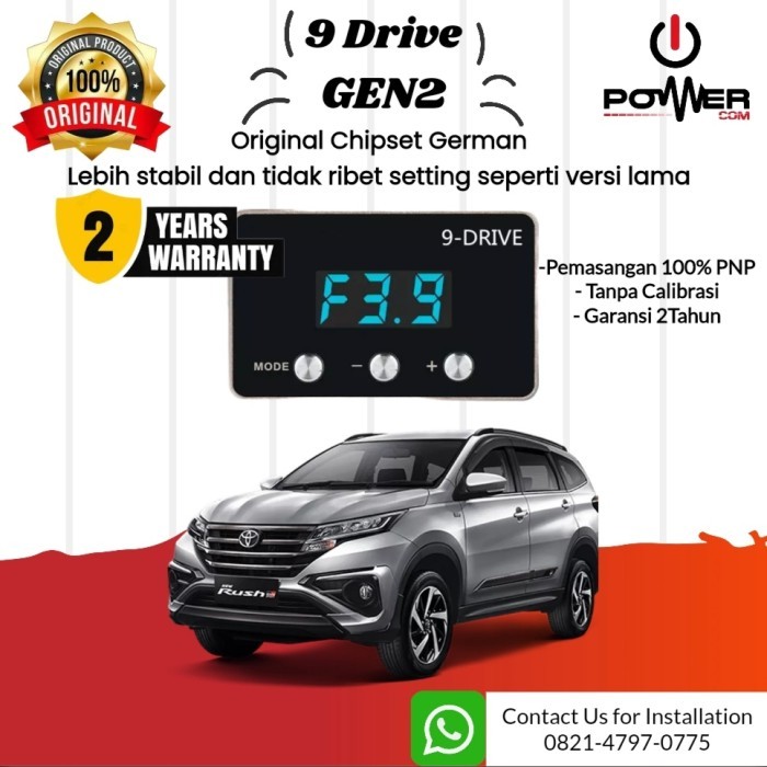 9 Drive Throttle Controller Accelerator Toyota All New Rush Remap