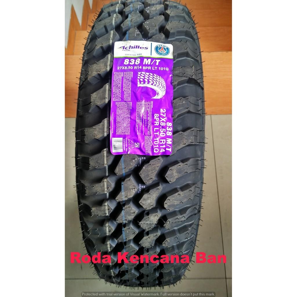 Achilles Mt 838 Ukuran 27 X 8.50 R14 Ban Mobil Offroad Xenia Avanza Kijang Apv Panther Kuda Apv