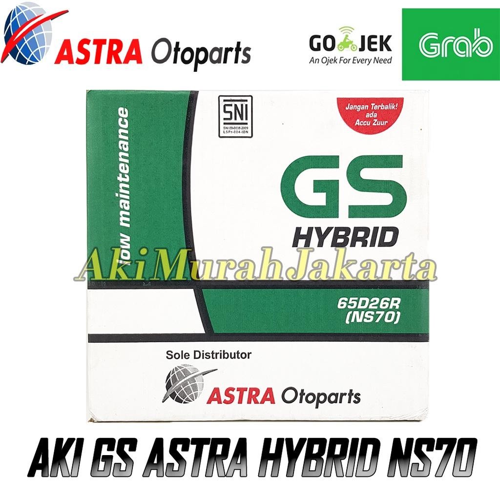 Aki Mobil Isuzu Panther Diesel Gs Hybrid Ns70 Aki Basah 12V / 65Ah