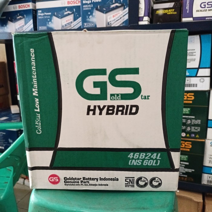 Aki Basah/ Gs Hybrid Ns60L Goldstar 12V45Ah/ Aki Livina Ertiga Xpander