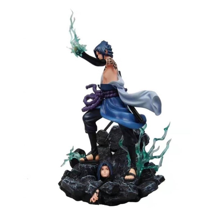 REadyyy Naruto Shippuden Uchiha Sasuke Amaterasu Susanoo PVC Action Figure 1/6