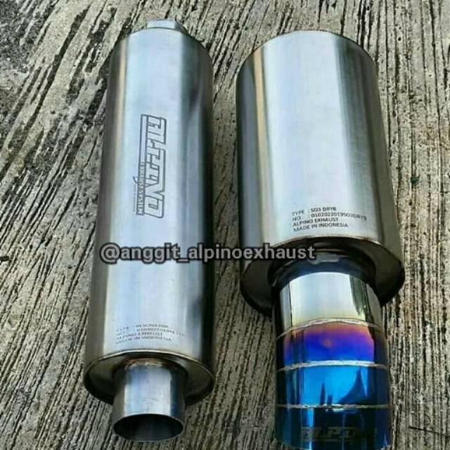 Knalpot Alpino S03 Burntip + Resonator