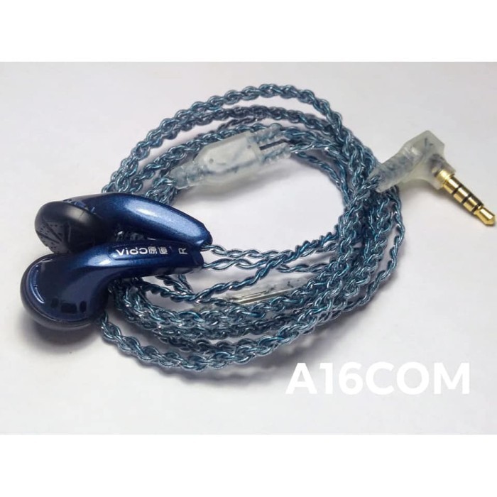 Earbud Vido Mic Diy Recable Jack L V5 - Cabel Crystal