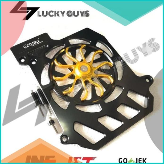 Cover Radiator Kipas Aerox Full CNC - Cover Radiator Aerox 07D35Z4 sto