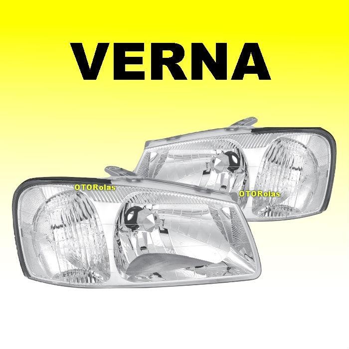 Head Lamp Headlamp Hyundai Accent Verna Excel Ii 2001 2002 2003 2004 Lampu Depan Besar Utama Set