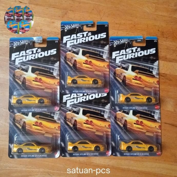 hot wheels fast & furioust Nissan skyline GT-R (bcnr33)