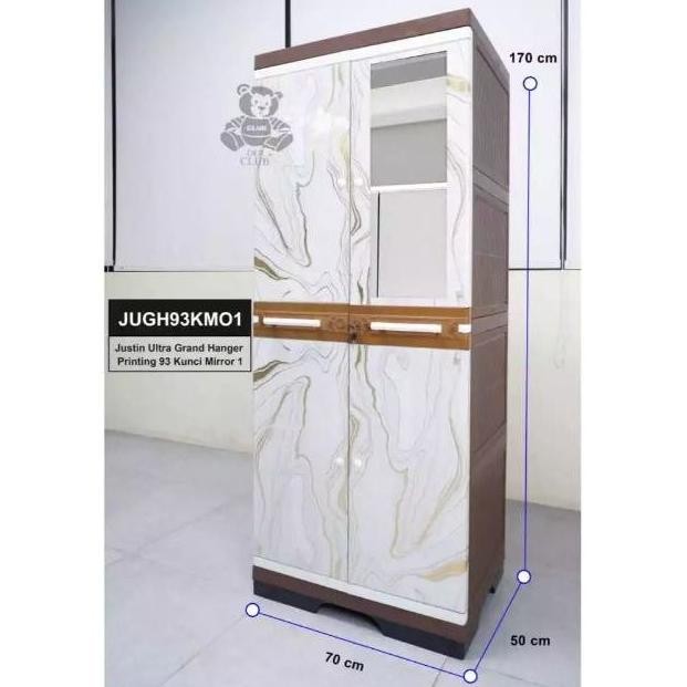 LEMARI PLASTIK GANTUNG JUMBO LEMARI PAKAIAN PLASTIK CLUB