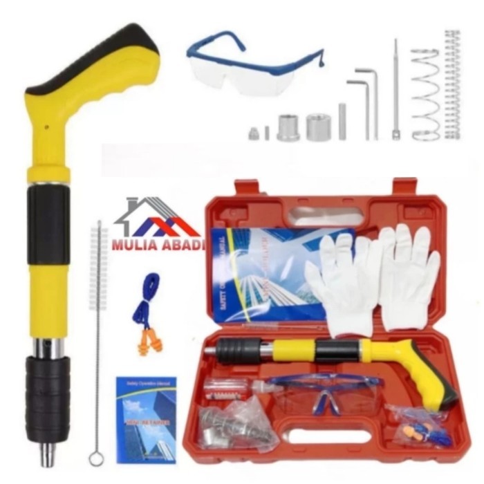 Alat Ramset Set Gun Kecil Set Box Kecil /Alat Tembak Paku Beton Ramset