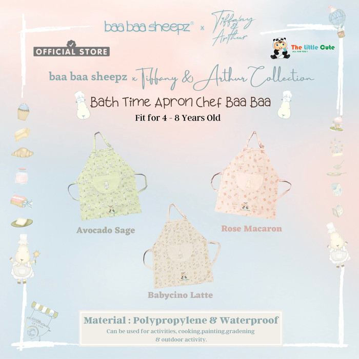 Baabaasheepz x Tiffany&Arthur Bath Time Apron Chef Baabaa