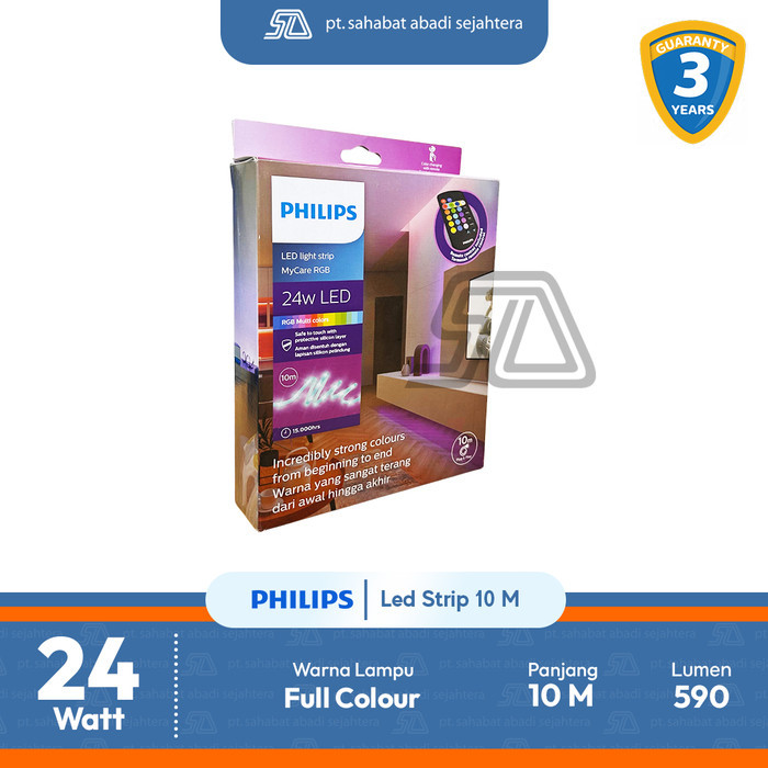 Lampu Philips LED Strip MyCare 24W 10M RGB Color