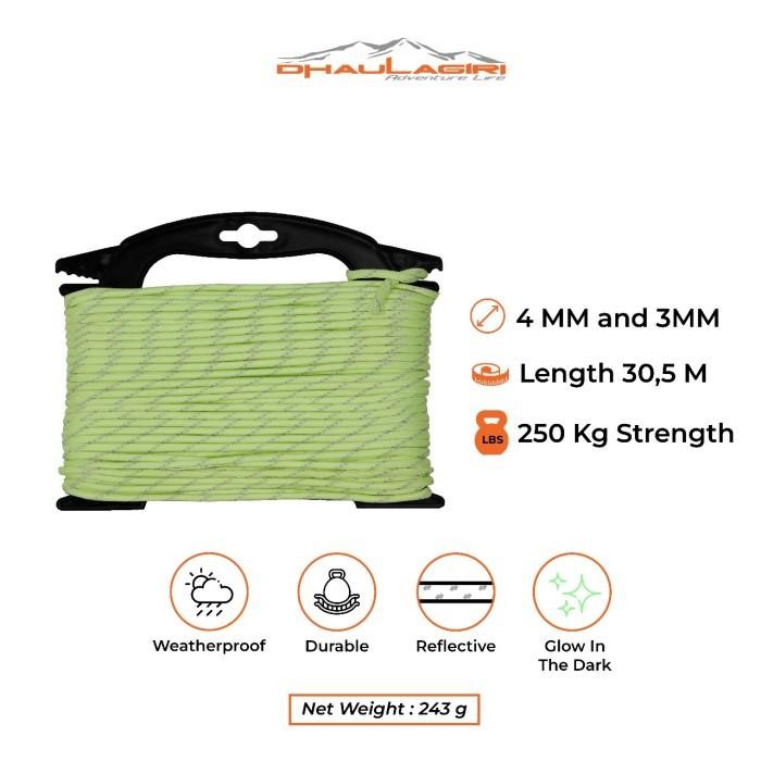 Dhaulagiri Luminous Reflective Paracord
