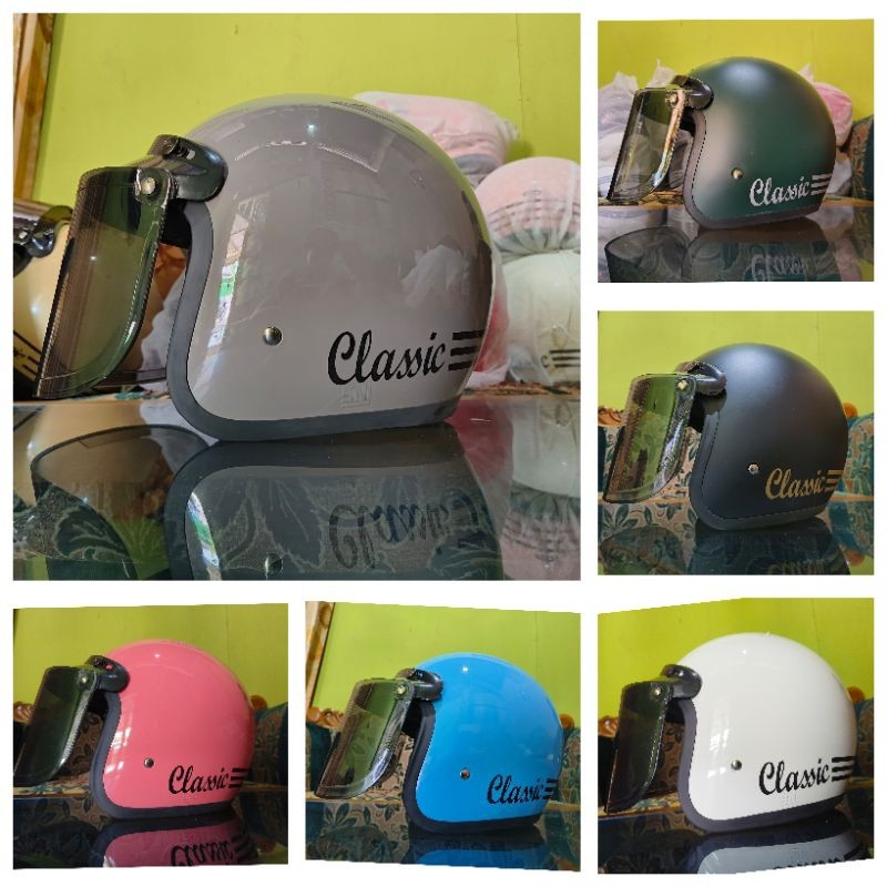 Awet Terlaris Termurah Helm Bogo Dewasa Classic Termurah, Helm Cewek, Helm Cowok, Helem Bogo, Helm