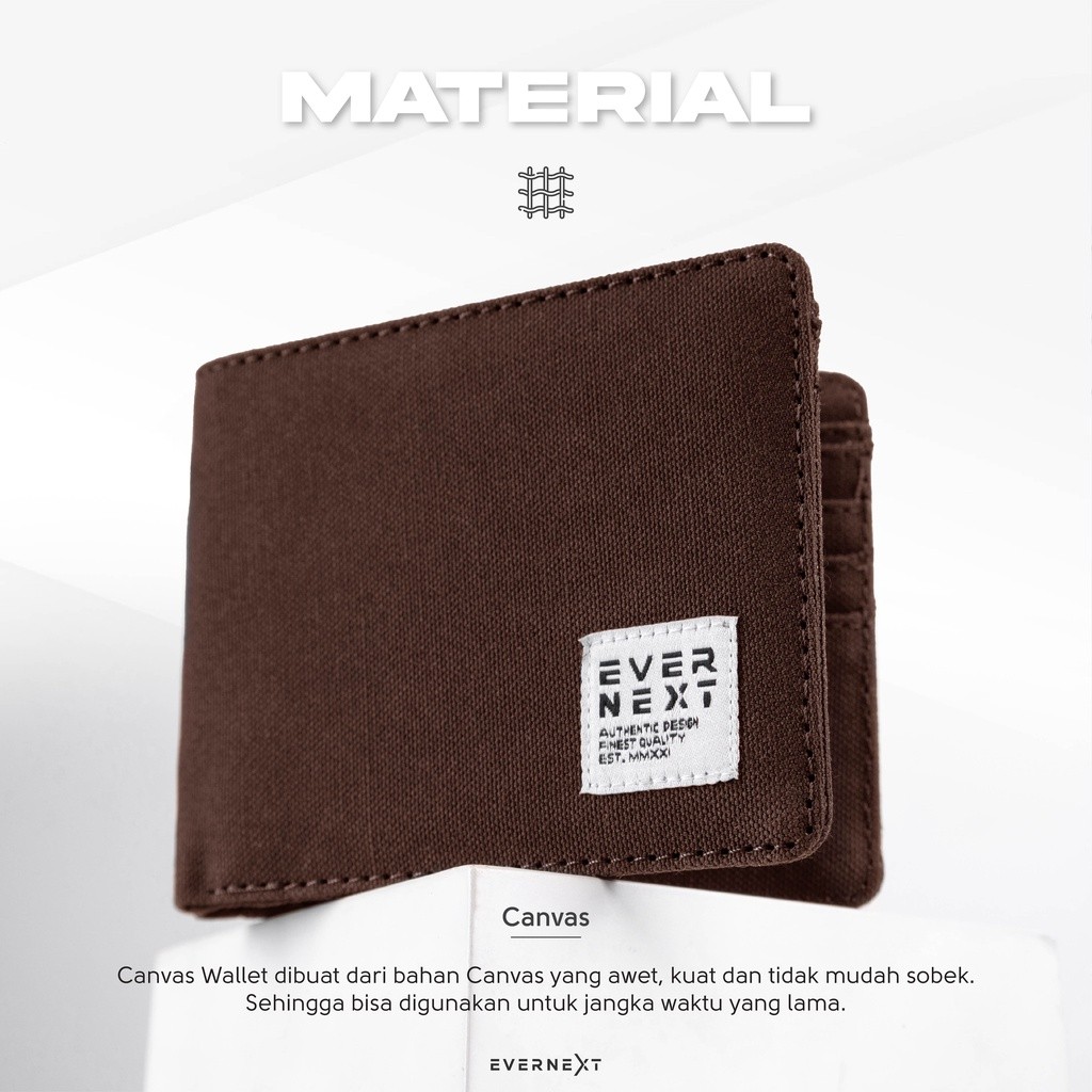Terbaru Evernext - Dompet Pria Dompet Kanvas Pria Dompet Lipat Pria Dompet Pendek Distro Pria Dompet