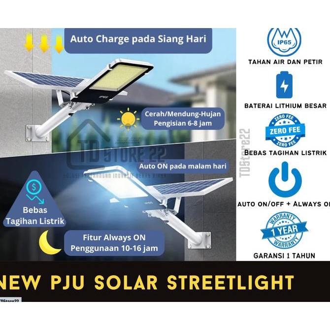 Lampu Jalan Solar PJU Lampu Tenaga Surya-Solar Street Light Tahan Air