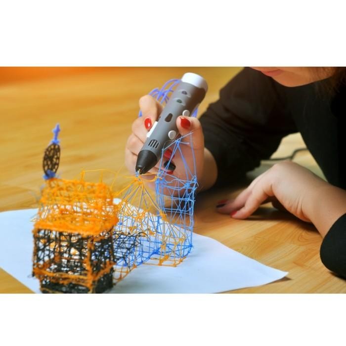 

3D Stereoscopic Printing Pen For 3D Drawing - White/Black