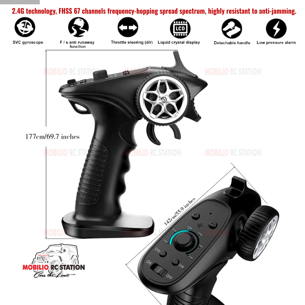 TX4 2.4GHz 4CH Radio System Transmitter Controller GA-4H-TX Remote