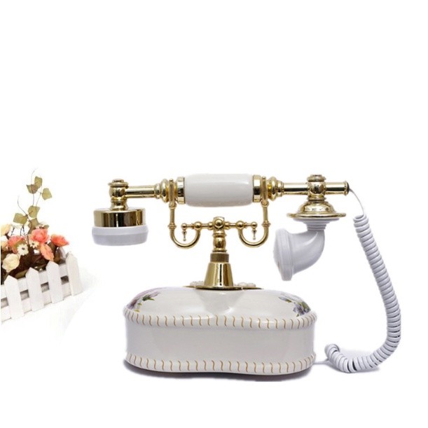 Telepon Rumah Kabel lokal Telp Telpon Klasik Antik Retro Vintage bentuk LOVE bunga flower cocok