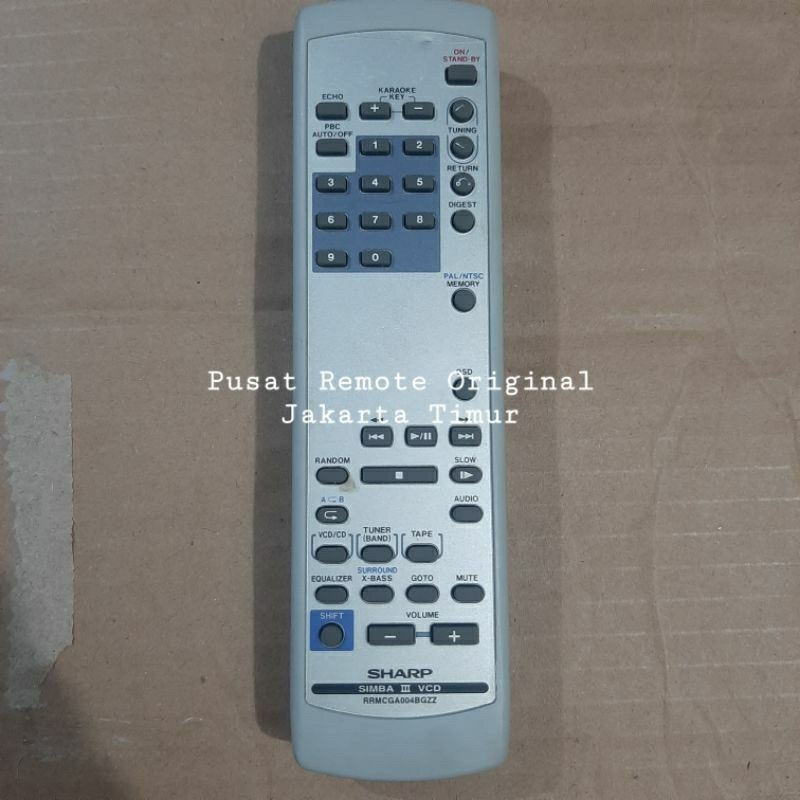 REMOTE REMOT DVD HOME THEATER SHARP RRMCGA004BGZZ ORIGINAL