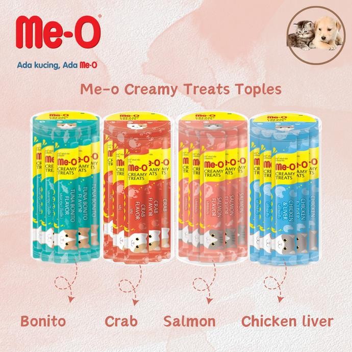 ME-O CREAMY TREATS 1 TOPLES (ISI 36 PCS) MEO CAT SNACK CEMILAN KUCING TERLARIS