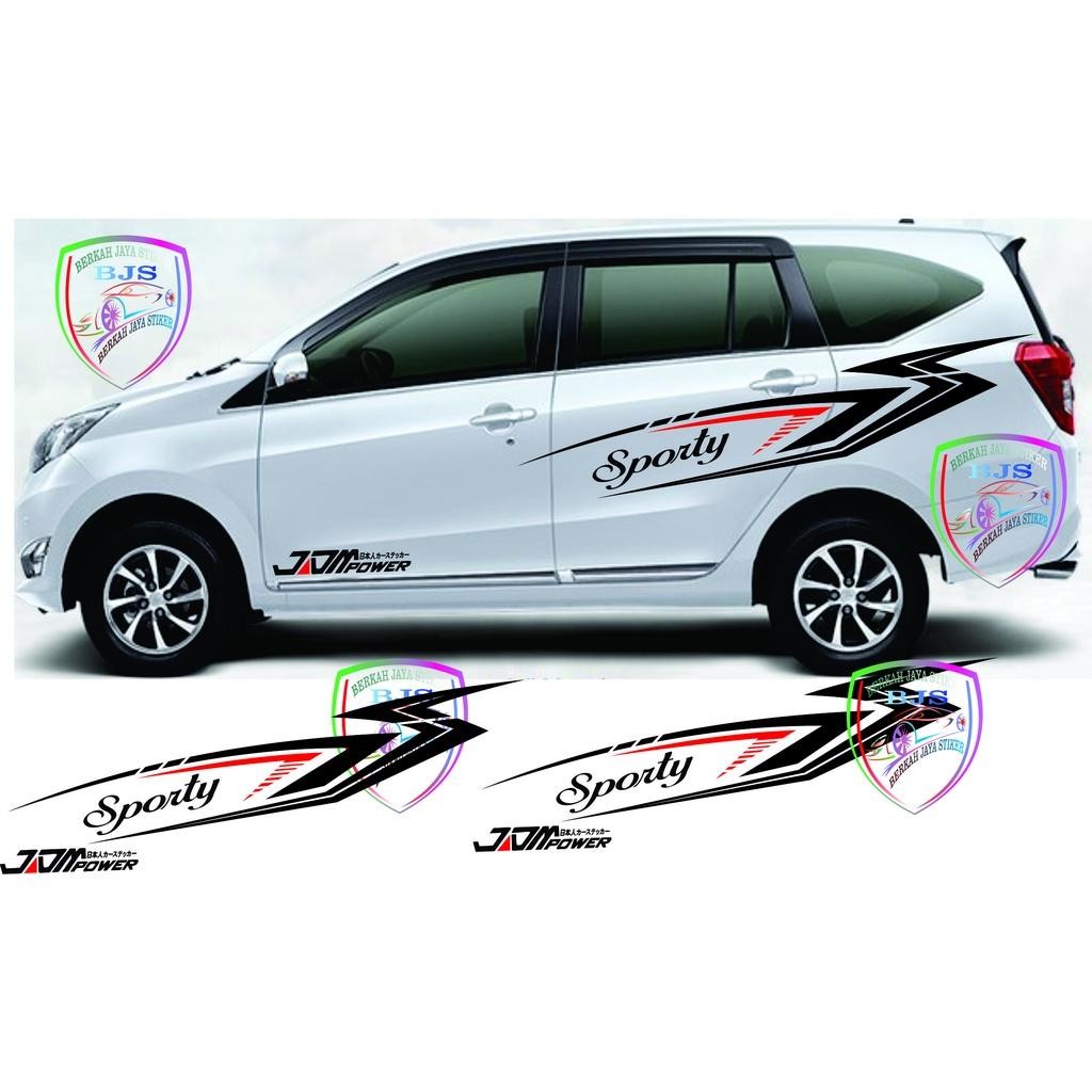 New Stiker Mobil Sigra Cayla Honda Brio Calya Agya Ayla Honda Jazz Ertiga-Dllcutting Sticker Sigra O