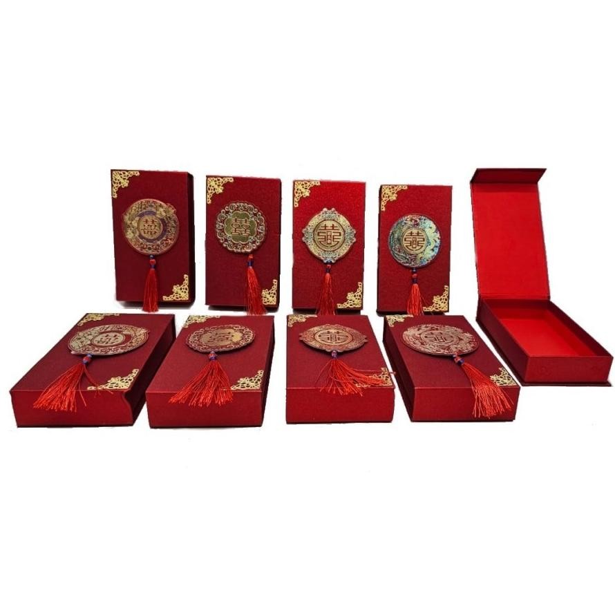 

BR - Angpao Lamaran BOX Kotak FU Kotak Imlek Angpao Kotak Box Shuang Xi Wedding Angpao Jumbo Isi Banyak TERLARIS