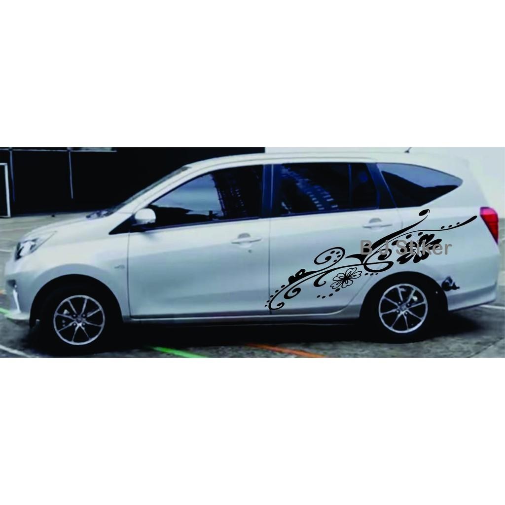 Stiker Batik Bunga Stiker Mobil All Mobil Honda Jazz Xenia Avanza Calya