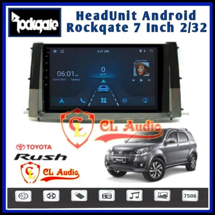 TERBARU HEAD UNIT ANDROID 7 INCH OEM RUSH TERIOS LAMA+SOKET PNP 