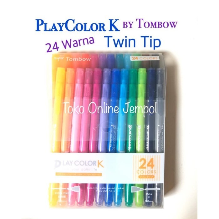 

TERBARU Playcolor K 24 warna 060270 Spidol Dual Tip Twin Water based ATK0847TW BISA GOSEND!