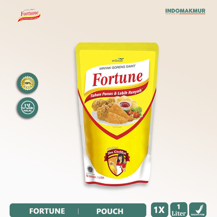 

Minyak Goreng Fortune - Refill - Pouch - Botol - 1L REFILL / F313