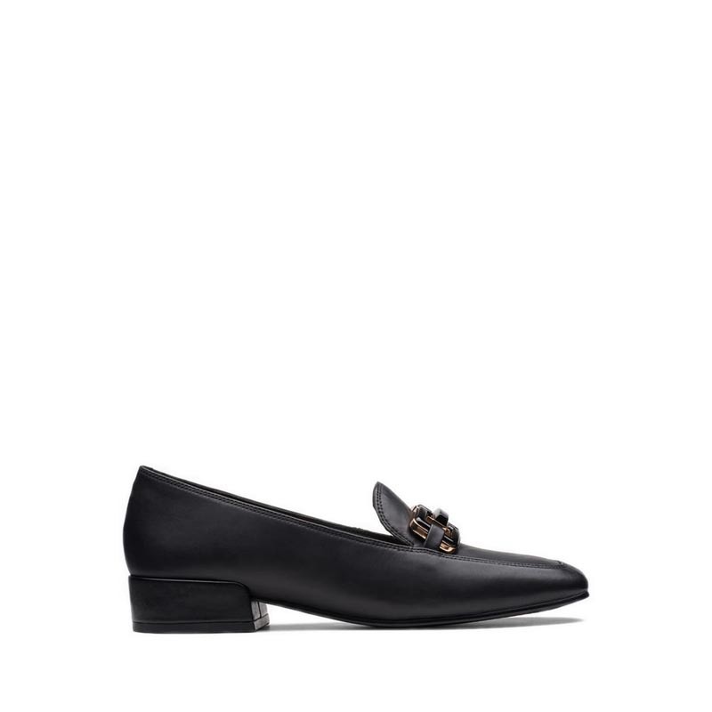Clarks Seren30 Easy Women's Loafers Shoes- Black Leather