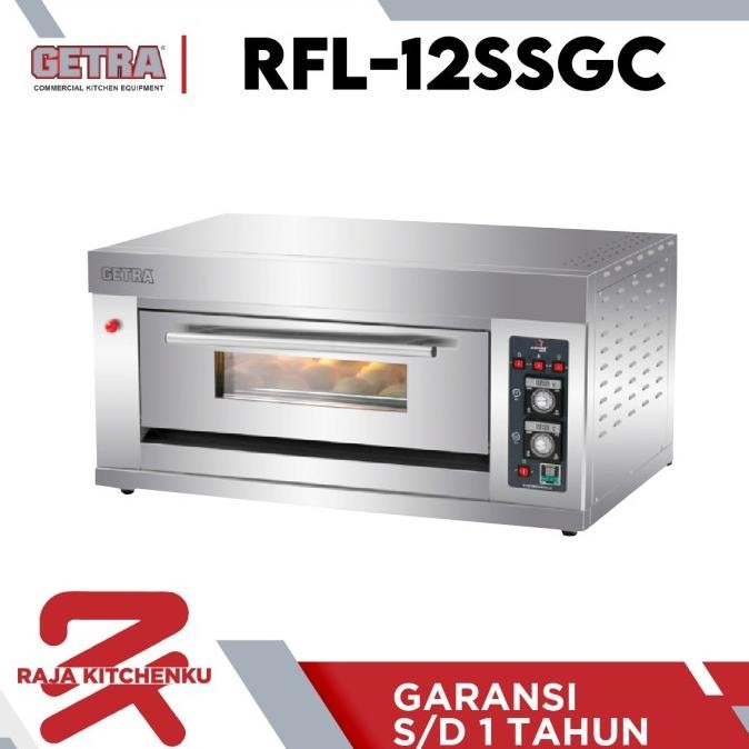 Gas Baking Oven Getra Rfl12Ssgc / Rfl12 Ss Oven 1 Deck 2 Loyang