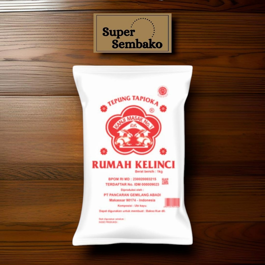 

TEPUNG TAPIOKA KANJI CAP RUMAH KELINCI 500g SEMBAKO MURAH MAKASSAR