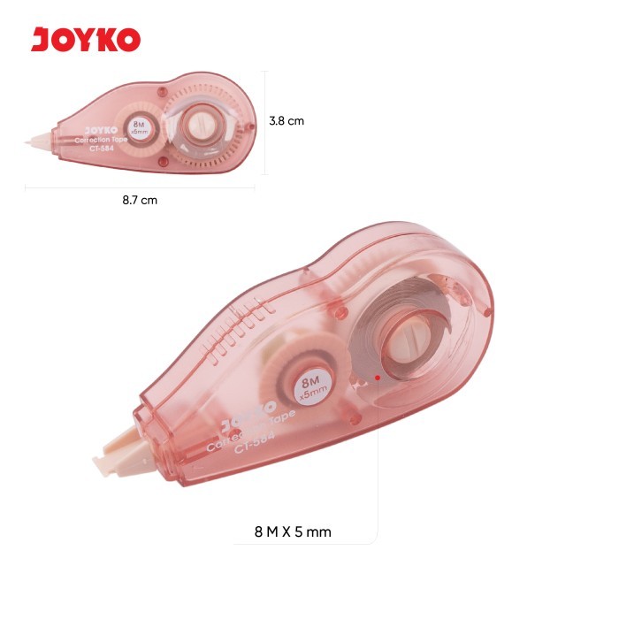 

Joyko Correction Tape 8M / Tipex Kertas Joyko Tipx Kering Tipex Ct-584