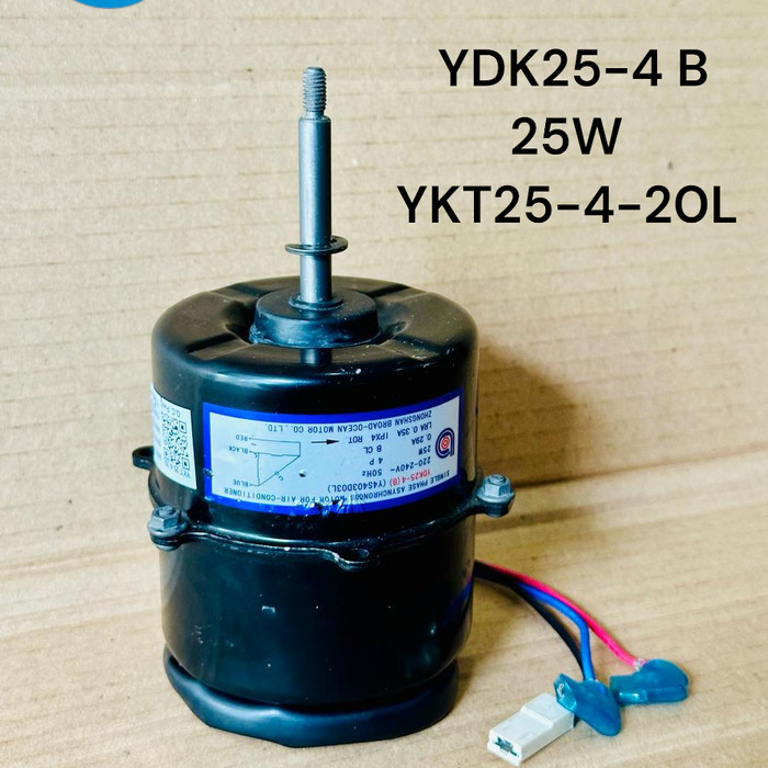 MOTOR FAN AUTDOOR AC MIDEA YDK25-4 B 25W YKT25-4-20L ORIGINAL 100% DISKON