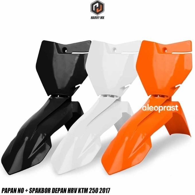 Spakbor Slebor Depan Set Papan Nomor KTM 250 2017 HRV