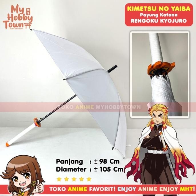 Payung Anime Pedang Kimetsu no Yaiba Demon Slayer Rengoku Kyojuro