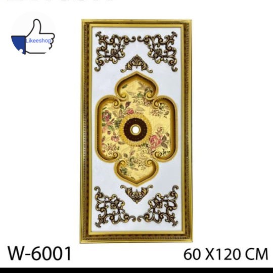 Ornamen Lampu Hias Plafon Pvc Ukuran 60X120Cm / Plafon Pvc Murah