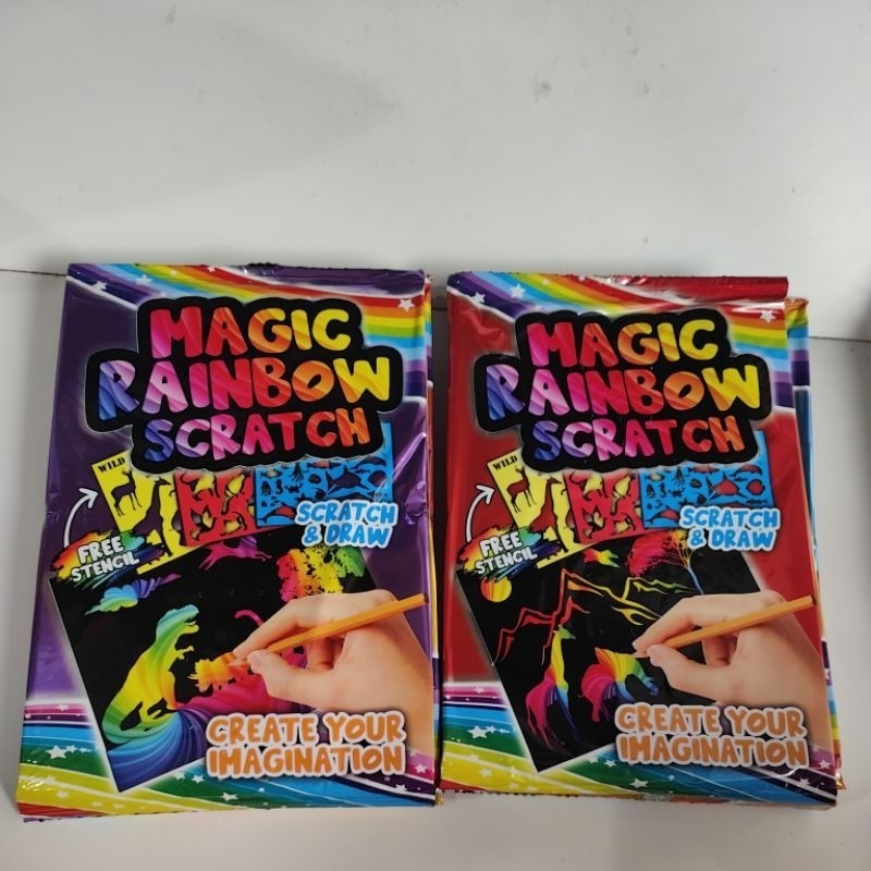 

mainan edukasi mewarnai magic scratch rainbow / mewarnai arsir / mainan murah