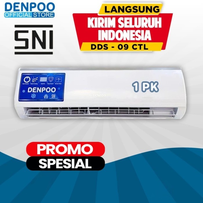 DENPOO AC 1PK DDS 09CTL HEMAT LISTRIK