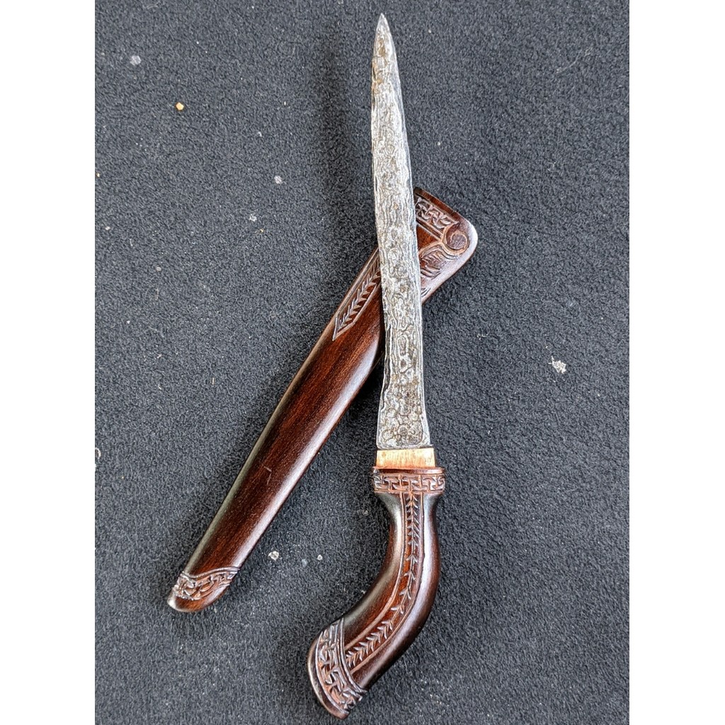 Koleksi Badik Jawa Suduk Maru Kecil Sepuh Pendaringan Kebhak Tangguh Mataram Full Ndeling Nyandhang 