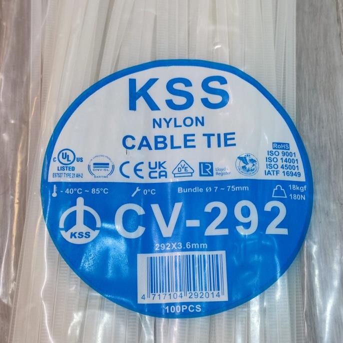 

Promo CV-292 - Kabel Ties KSS Original Ukuran 292 x 3.6 mm COD