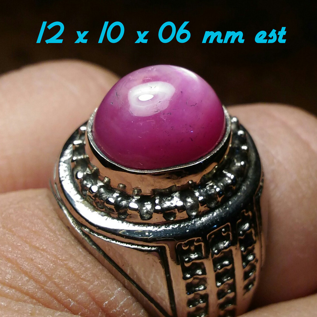 Natural Ruby Star Tajam Top Kristal Serat Patkwaa Size Kantoran Mumbul Elegan