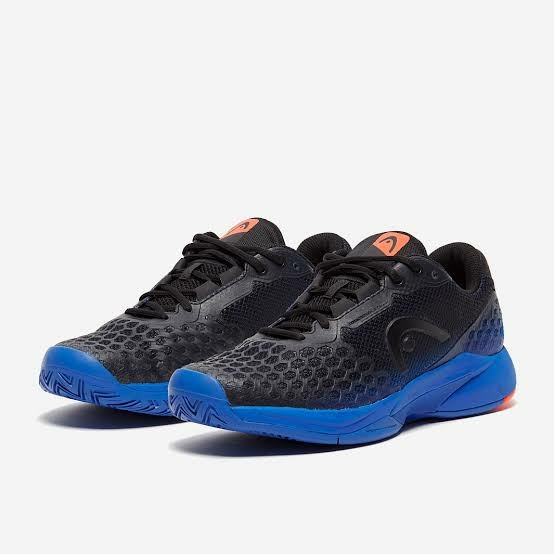 Murah Tenis Sepatu Head Revolt Pro 3.0 Anthracite/Royal Blue Original Tennis Non COD