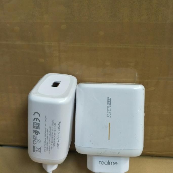Adaptor Kepala Charger Realme 7 Pro 6 Pro 65W Original Super Vooc