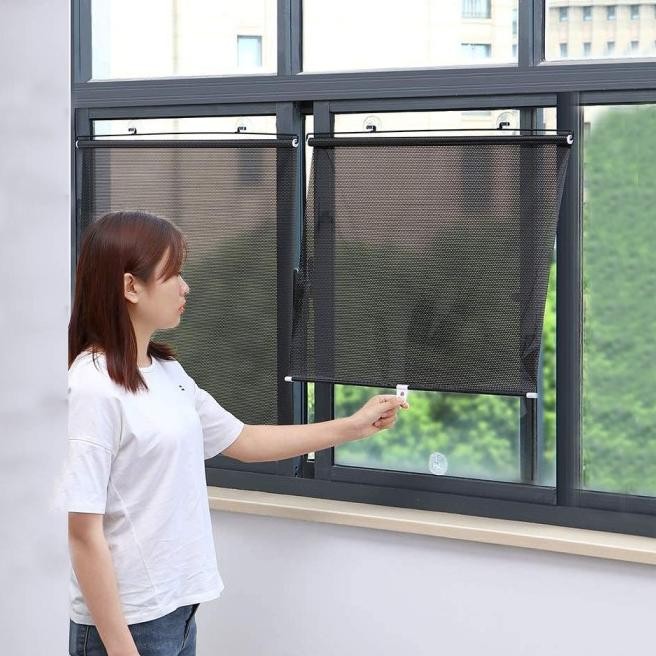 Tirai Jendela Gulung Rumah Antor Dapur Window Roll Blind